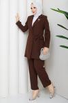 MELODİ CEKET PANTOLON TAKIM Kahve
