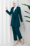 MELODİ CEKET PANTOLON TAKIM Zümrüt