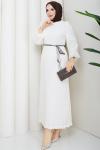 BEYZA ELBİSE Ekru