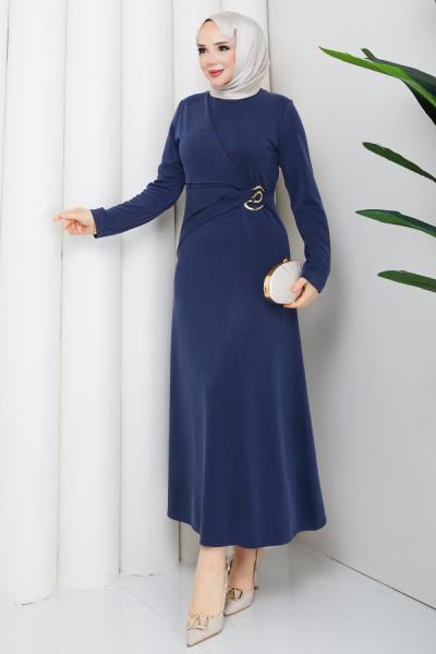 MERAL ELBİSE Lacivert