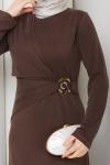 MERAL ELBİSE  Kahve