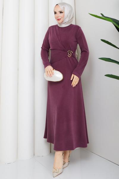 MERAL ELBİSE Mürdüm