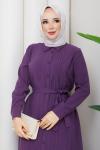 AŞKIN TESETTÜR ELBİSE Mor
