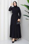 AŞKIN TESETTÜR ELBİSE Siyah