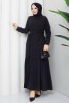 AŞKIN TESETTÜR ELBİSE Siyah