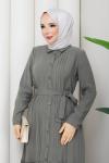 AŞKIN TESETTÜR ELBİSE Yeşil