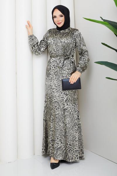 AYLİZ TESETTÜR ELBİSE Siyah