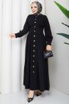 ŞİRİN TESETTÜR ELBİSE  Siyah