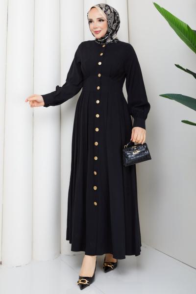 ŞİRİN TESETTÜR ELBİSE Siyah