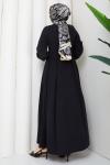 ŞİRİN TESETTÜR ELBİSE  Siyah
