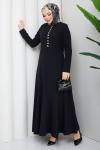 DENİZ TESETTÜR ELBİSE Siyah