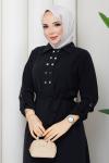 ZÜMRA TESETTÜR ELBİSE  Siyah