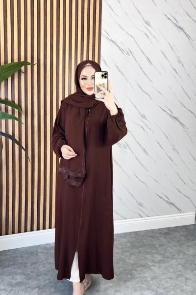 STANDART BEDEN NAMAZ ELBİSESİ Kahve