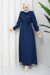 ŞULE TESETTÜR ELBİSE Lacivert