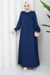 ŞULE TESETTÜR ELBİSE Lacivert