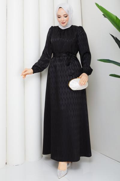 ŞULE TESETTÜR ELBİSE Siyah