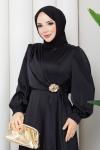 ALİYE TESETTÜR ELBİSE  Siyah