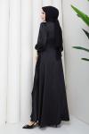 ALİYE TESETTÜR ELBİSE  Siyah
