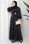 ALİYE TESETTÜR ELBİSE  Siyah