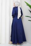 ALİYE TESETTÜR ELBİSE  Lacivert