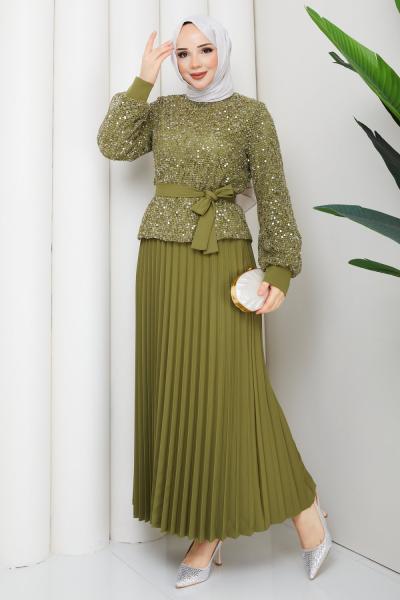 SUZAN ETEKLİ TAKIM Yeşil