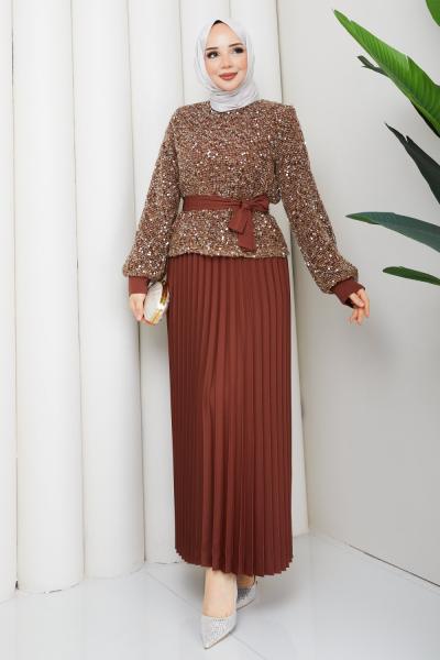 SUZAN ETEKLİ TAKIM Kiremit