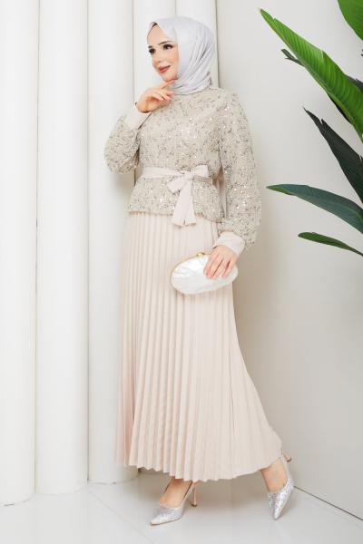 SUZAN ETEKLİ TAKIM Krem