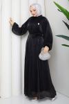 ŞAFAK TESETTÜR ELBİSE Siyah