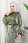 ŞAFAK TESETTÜR ELBİSE Yeşil