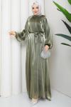 ŞAFAK TESETTÜR ELBİSE Yeşil