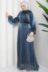 ŞAFAK TESETTÜR ELBİSE AçıkMavi