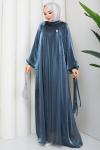 ŞAFAK TESETTÜR ELBİSE AçıkMavi