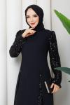 EYŞAN ABİYE TESETTÜR ELBİSE Siyah