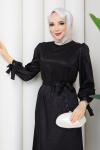GÖKÇE TESETTÜR ELBİSE Siyah