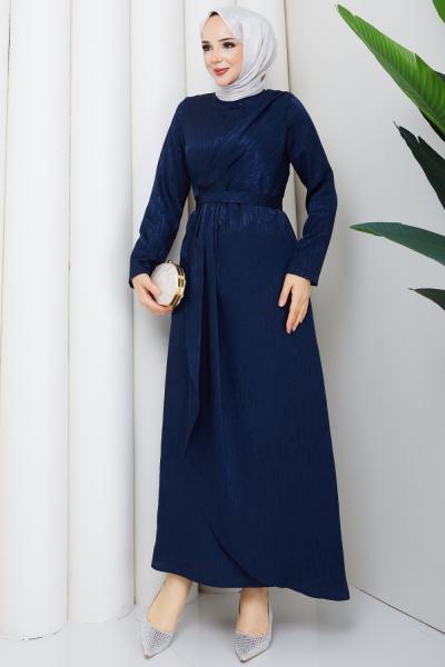 ESİN TESETTÜR ELBİSE Lacivert