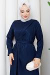 ESİN TESETTÜR ELBİSE Lacivert