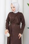ESİN TESETTÜR ELBİSE Kahve