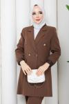 YENİ BESTE PANTOLONLU TAKIM  Kahve
