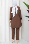 YENİ BESTE PANTOLONLU TAKIM  Kahve