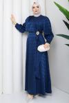 TOKALI TESETTÜR ELBİSE Lacivert