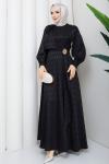 TOKALI TESETTÜR ELBİSE Siyah