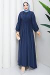 MODAL TESETTÜR ELBİSE  Mavi