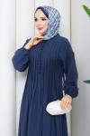 MODAL TESETTÜR ELBİSE  Mavi