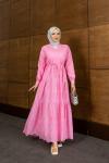BRODE TESETTÜR ELBİSE  Pembe