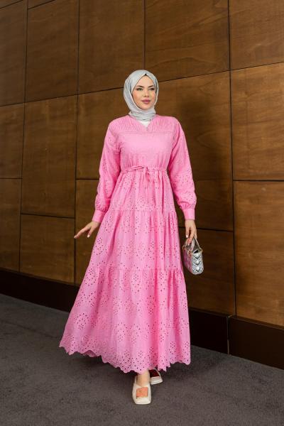 BRODE TESETTÜR ELBİSE Pembe