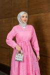 BRODE TESETTÜR ELBİSE  Pembe