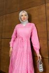 BRODE TESETTÜR ELBİSE  Pembe