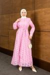 HATUN TESETTÜR ELBİSE Pembe