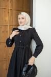 ESLEM TESETTÜR ELBİSE Siyah