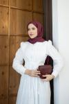 ESLEM TESETTÜR ELBİSE Beyaz